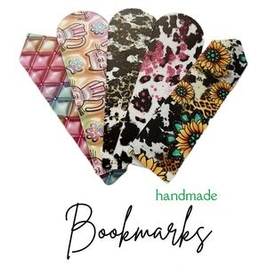 Handmade Acrylic & Vinyl Bookmarks